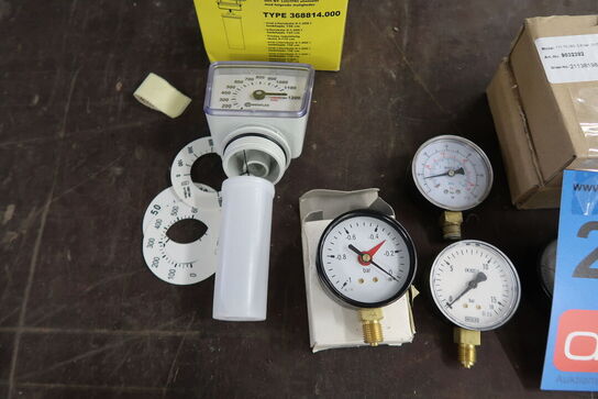 Diverse olie fittings & manometer MOMSFRI