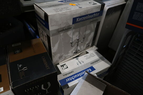 Div. Glas, LED lys, Vaser, Ventilator, Tonere, Kuverter m.m.