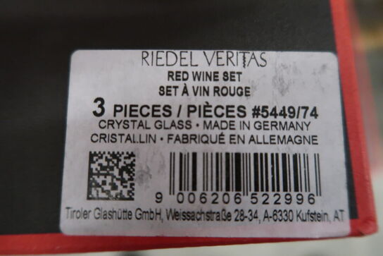 15 stk. Tasting sæt RIEDEL rødvin