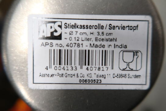 4 stk. Skåle og serveringsgryder