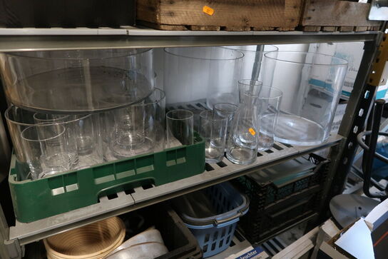 Div. Glas, LED lys, Vaser, Ventilator, Tonere, Kuverter m.m.
