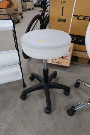 Chair, stool and 2 pcs. trucks