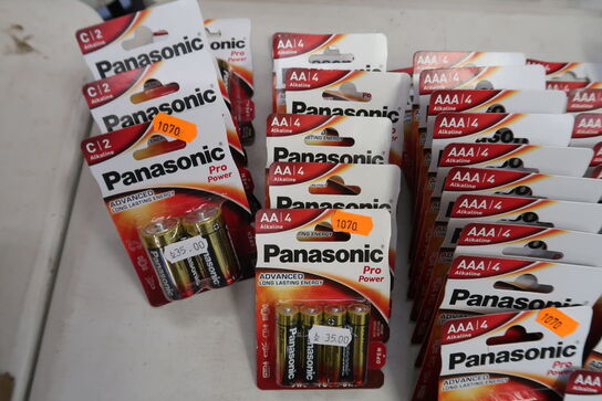 40 pakker batterier PANASONIC