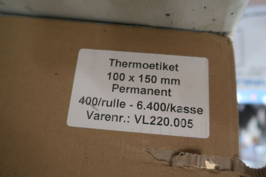 12 ruller thermoetiketter