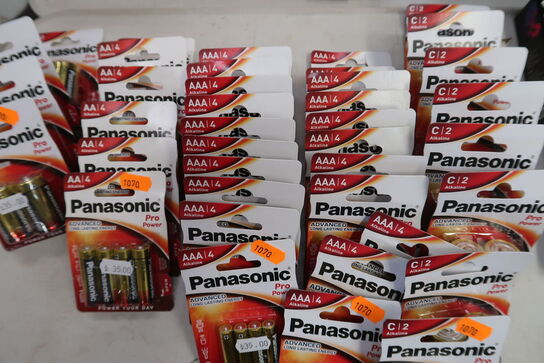 40 pakker batterier PANASONIC