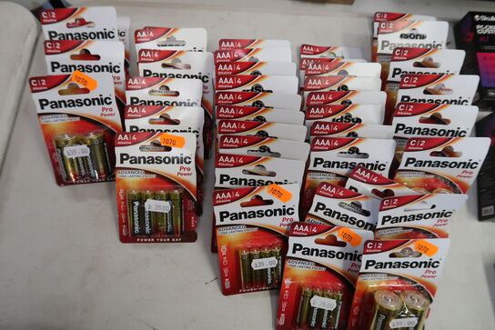 40 pakker batterier PANASONIC