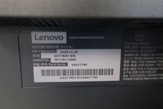 Lenovo T24i-20 24" skærm + keyboard & mus