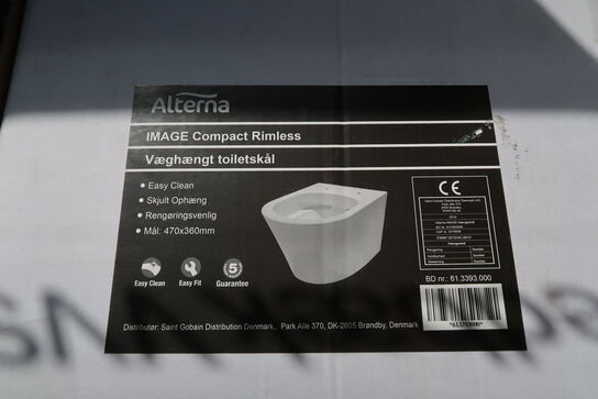 Alterna IMAGE Compact Rimless - Væghægt toiletskål