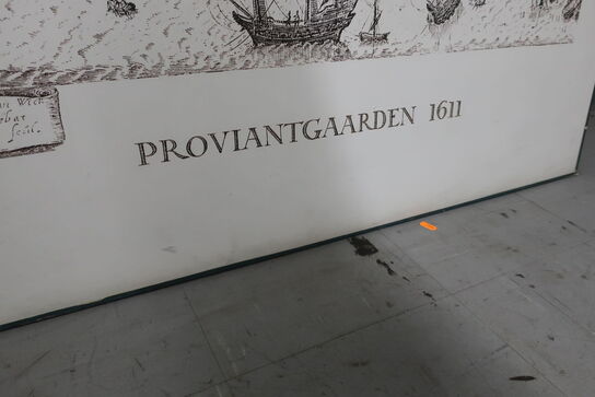 Kort HAFNIA DANIÆ Proviantgaarden 1611