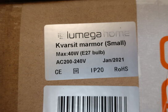 3 stk. pendel LUMEGA HOME Kvarsit marmor (small)