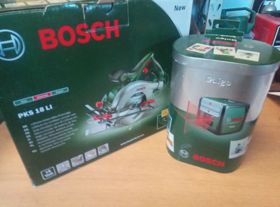 Bosch Akku Rundsav + laser