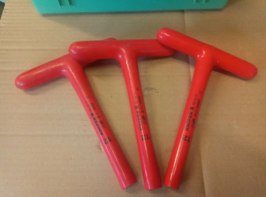 3 stk Knipex T-nøgler str 12