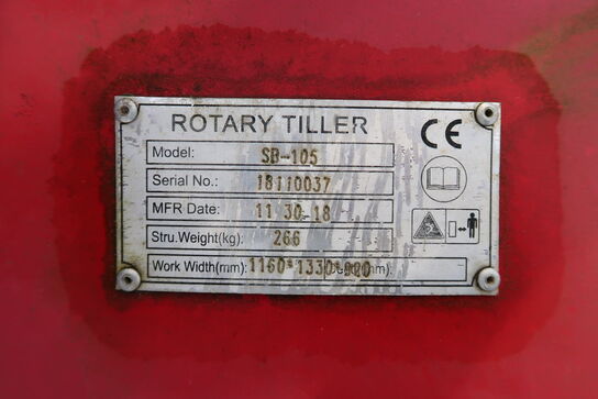 Hydraulisk stennedlægningsfræser, Rotary Tiller SB105