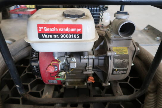 Vandpumpe m/slange 6.5 HK Benzin