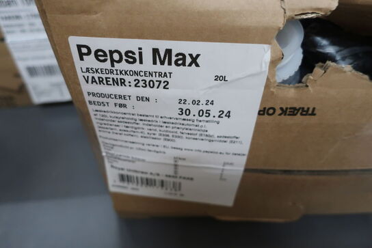 Læskedrikkoncentrat PEPSI MAX 20L (se dato)