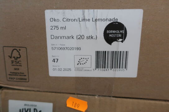 20 flasker saft BORNHOLMS MOSTERI Citron/lime