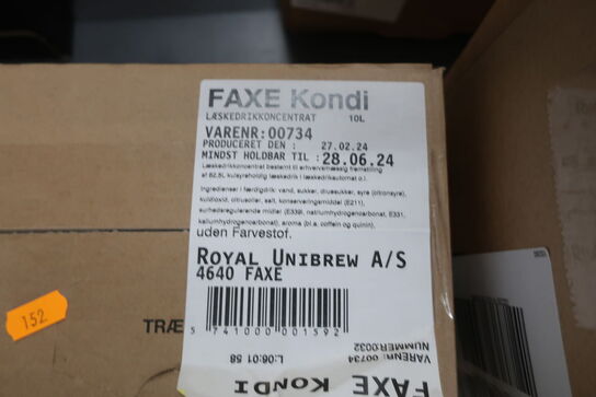 Læskedrikkoncentrat FAXE KONDI 10L (se dato)