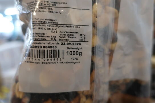 9 poser sweet & salty DK NUTS 1000g