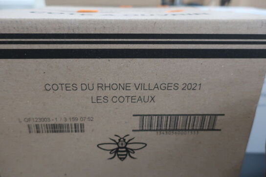 6 flasker rødvin COTES DU RHONE Villages 2021