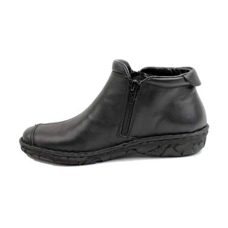 Støvle i skin Sort Relaxshoe 26702 - Str. 42