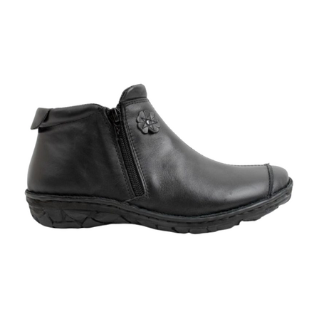 Støvle i skin Sort Relaxshoe 26702 - Str. 42