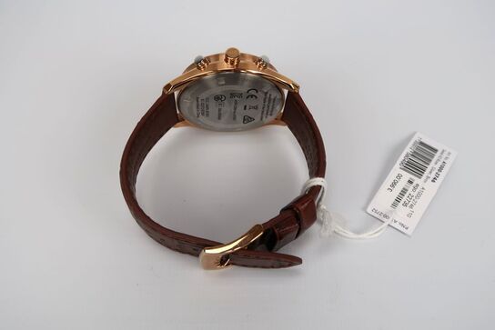 Armbåndsur, Kronaby Sekel 43 Rose - Silver, Brown Leather