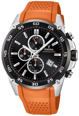 Armbåndsur, Festina Sport Sort/Gummi Ø46 mm