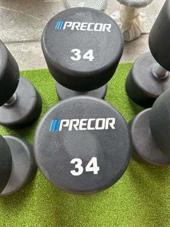 2 stk. Håndvægte 34 kg PRECOR