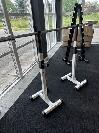 Squat rack hvid/sort