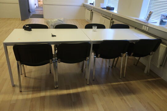 2 stk. borde med 8 stk. stole