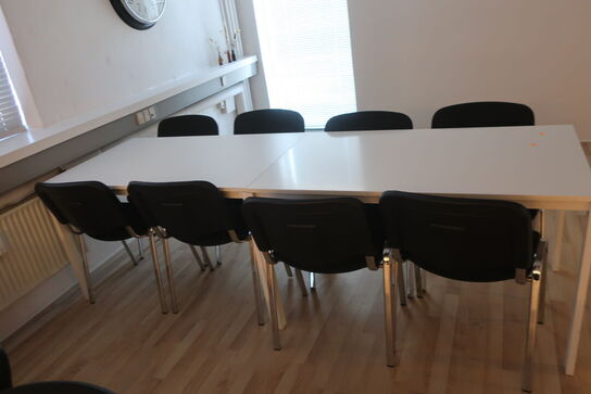2 stk. borde med 8 stk. stole