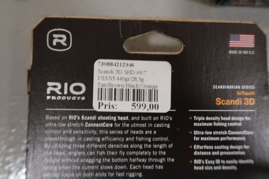 4 pk. Ass. RIO  InTouch Scandi 3D Fly Line