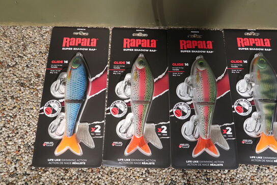 5 pk. Rapala Super Shadow Rap Glide 16 