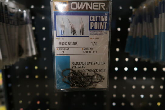 Ca. 20 pk. Owner Ringed Flyliner str. 1/0 (7stk)