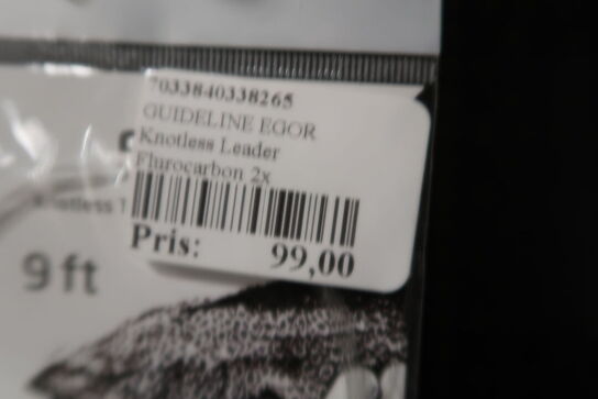 7 pk. GUIDELINE EGOR Knotless Leader Flurocarbon 2x 0,24mm 5,68kg 9ft