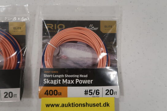 2 pk. Elite Skagit Max Power #6 400gr/25,9g 6,1m