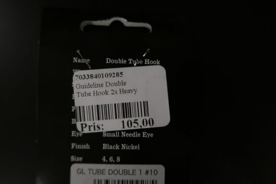 5 pk. Guideline Double Tube Hook 2x Heavy