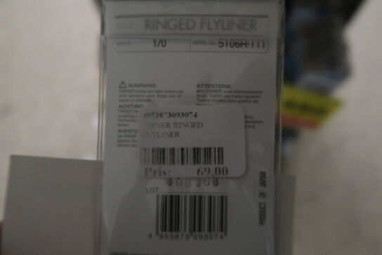 Ca. 20 pk. Owner Ringed Flyliner str. 1/0 (7stk)