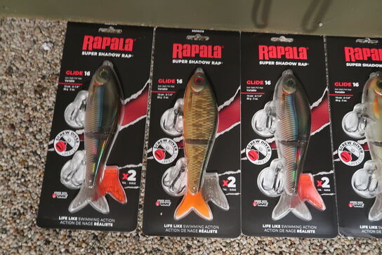 5 pk. Rapala Super Shadow Rap Glide 16 