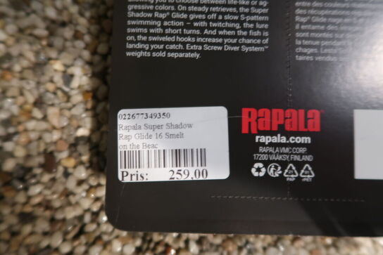 5 pk. Rapala Super Shadow Rap Glide 16 