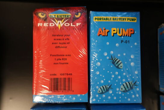 8 stk. Red Wolf Air Pump P-01 Portable Battery Pump