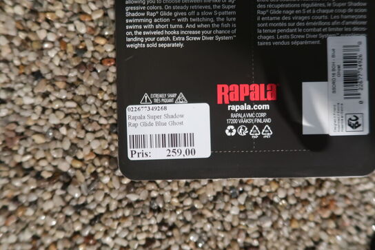 5 pk. Rapala Super Shadow Rap Glide 16 