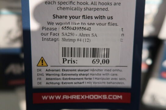 Ca. 57 pk. Ahrex - Fly Hooks