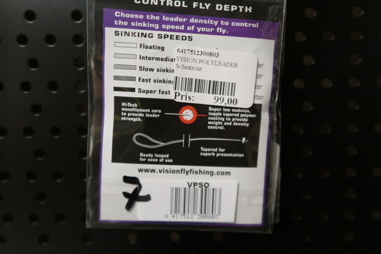 7 pk. VISION Polyleader Floating 10ft 40mm 11kg