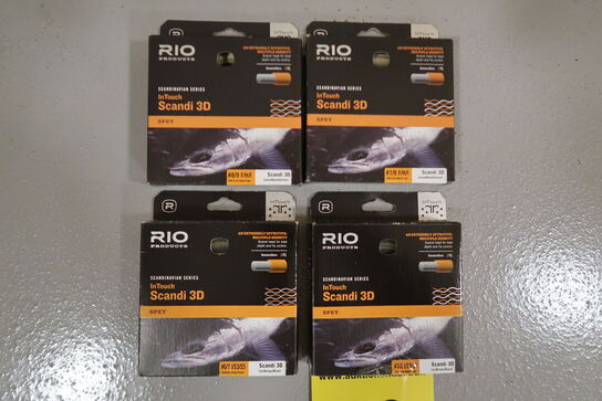 4 pk. Ass. RIO  InTouch Scandi 3D Fly Line