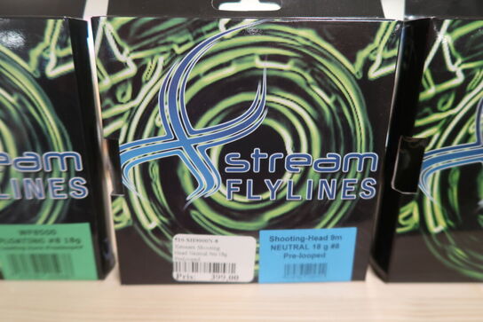 9 pk. Ass. Stream flylines