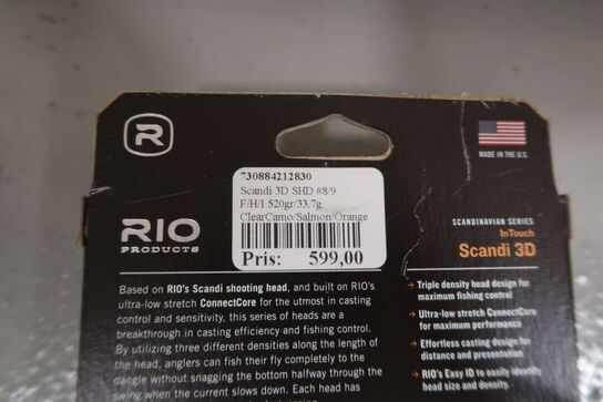 4 pk. Ass. RIO  InTouch Scandi 3D Fly Line