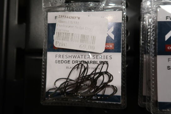 Ca. 170 pk. Ahres Freshwater Wet Fly Barbless