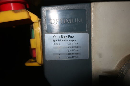 Søjleboremaskine OPTIMUM OPTI B 17 PRO