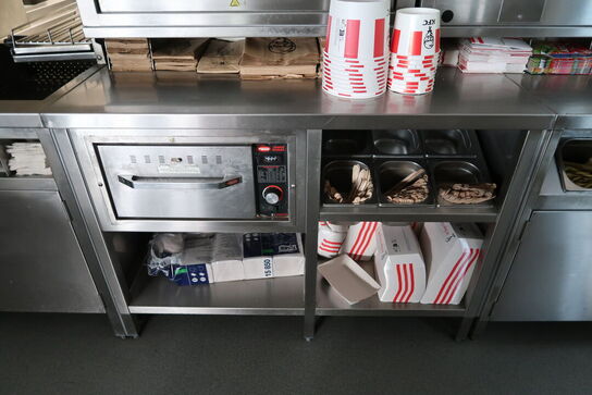 Rustfri stålbord med varmeskuffe HATCO Drawer Warmer